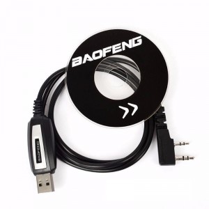 USB кабель и CD диск для программирования раций Baofeng и Kenwood